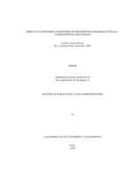 Direct-to-consumer advertising of prescription pharmaceuticals - a prescription for change