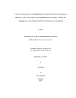 Coping with legal vulnerability and institutional nativism: a critical race analysis of the experiences of being a Mexican immigrant and undocumented in the era of Trumpism