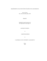 Requirements analysis system utilizing use case modeling