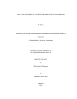 Applying theories of love in the high school classroom