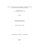 Sexuality education needs assessment and curriculum for youth living in out-of-home placements