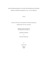 Basic interchangeability of flight test methodology between remote controlled aircraft & full - scale aircraft
