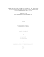 The social and physical work environment of the traditional and non-traditional female certified athletic trainer as a motivator of exercise participation