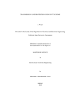 Transmission line protection using POTT scheme