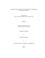 Windows mobile application for internet interpreter scheduling system