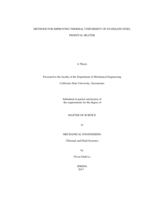 Methods for improving thermal uniformity of stainless steel pedestal heater