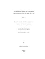 Building social capital for sex workers: a program evaluation for reset at C.A.S.H.