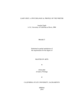 Liar's dice: a psychological profile of the writer