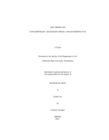 Life observed: contemporary artmaking from a trans perspective