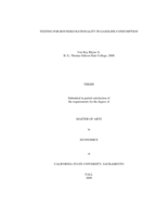 Testing for bounded rationality in gasoline consumption