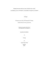 Problem based modules for nursing education  California State University, Sacramento School of Nursing