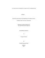 A case study on high scalable data warehouses
