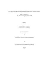 Low frequency radio frequency identification antenna design