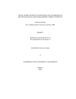 Social work students' knowledge and awareness of bio-psycho-social issues regarding combat veterans