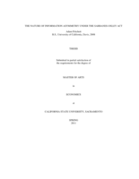 The nature of information asymmetry under the Sarbanes-Oxley Act