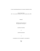 A tool for heterogeneous database communication