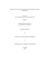 Design of a location tracking device for remote patient monitoring