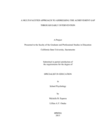 A multi-faceted approach to addressing the achievement gap through early intervention