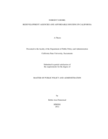Nobody’s home: redevelopment agencies and affordable housing in California