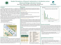 Student perceptions of research authenticity in introductory versus advanced biology laboratory courses