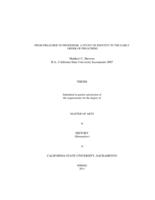 From preacher to professor: a study of identity in the early order of preachers