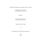 Gender wage disparity in the field of social work