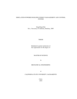 Simulation-powered building energy management and control system