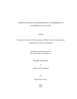 Undercapitalized and inexperienced: an experiment in investment real estate
