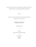 But he is a man, and you are a woman: an attitudinal study of Asian Indian men and women regarding gender roles