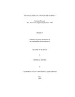 Financial exploitation of the elderly