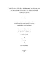 Exploration of four social psychological factors affecting the self-esteem level of the Slavic immigrants in the Sacramento region
