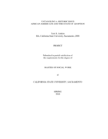 Untangling a historic issue: African Americans and the state of adoption