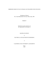 Embedded design of data storage and transfer using PIC18F4550