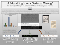 A moral right or a national wrong?: an ideological analysis of America's debate on the League of Nations