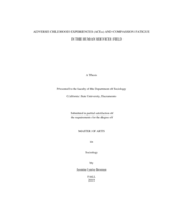 Adverse childhood experiences (ACEs) and compassion fatigue in the human services field