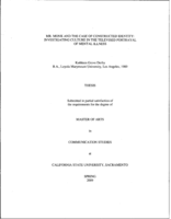 Mr. Monk and the case of constructed identity: investigating culture in the televised portrayal of mental illness