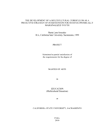 The development of a multicultural curriculum as a proactive strategy of intervention for socio-economically marginalized youth