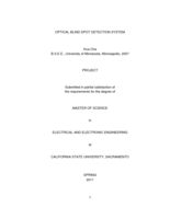 Optical blind spot detection system