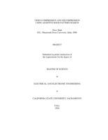 Video compression and decompression using adaptive rood pattern search