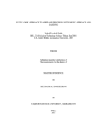 Fuzzy logic approach to airplane precision instrument approach and landing