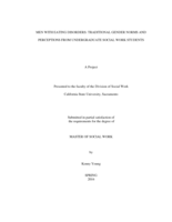 Men with eating disorders: traditional gender norms and perceptions from undergraduate social work students