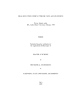 Drag reduction of pickup truck using add-on devices