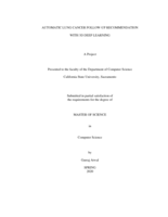 Automatic lung cancer follow-up recommendation with 3D deep learning