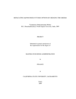 Replicating S&P 500 index futures options by hedging the Greeks