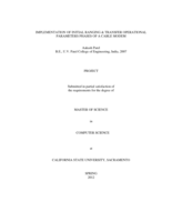 Implementation of initial ranging & transfer operational parameters phases of a cable modem