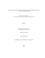 Best practices and research for handling demand response security issues in the smart grid
