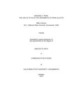 Sincerely, Penn: the use of style in the arguments of Penn Jillette
