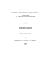 Influences in macro practice: a retrospective study