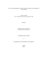 AB 540 undocumented Latino college students : successes and challenges