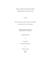 Sexual satisfaction among women: predictors of a great sex life
